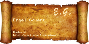 Engel Gobert névjegykártya